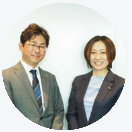 Photographs of Atsushi Matsumoto and Rie Fujii